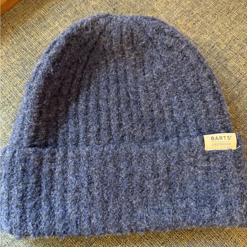 Barts Textured Knit Beanie - Navy Blue